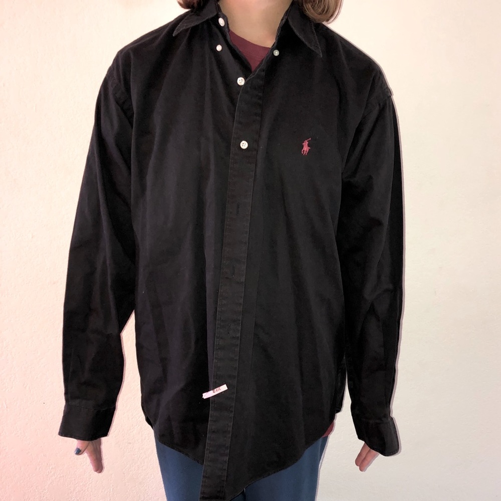 Ralph Lauren Black long sleeve button down